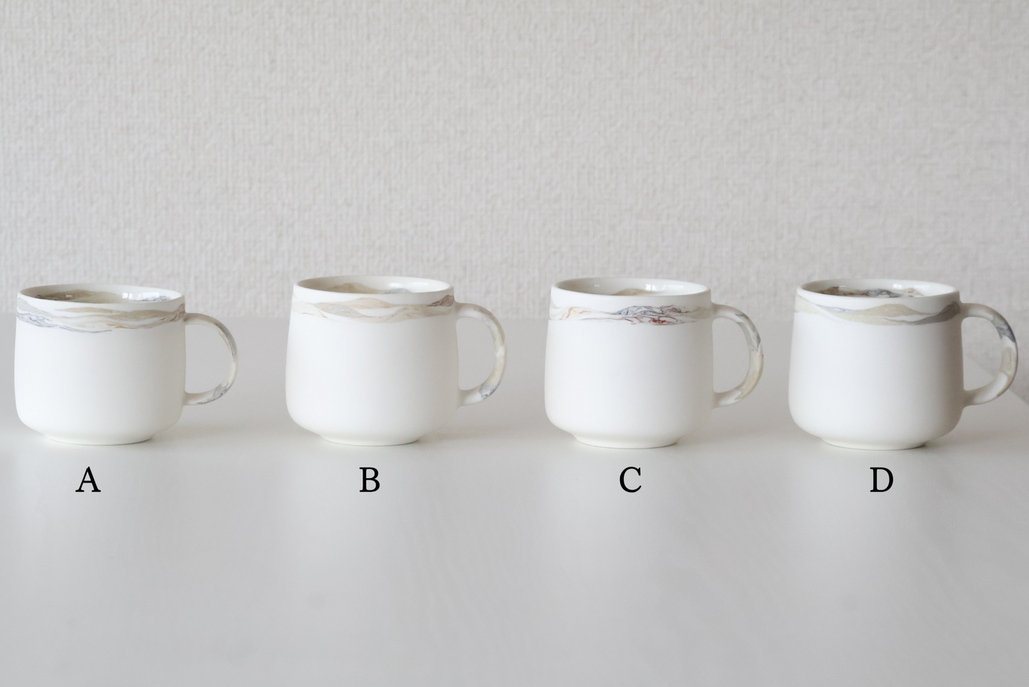 山景 灰釉マグカップ（漢人そのみ）