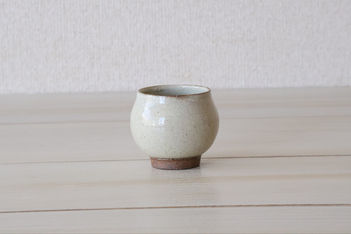 白泥丸湯呑み（淡海陶芸研究所 / 山元一真）