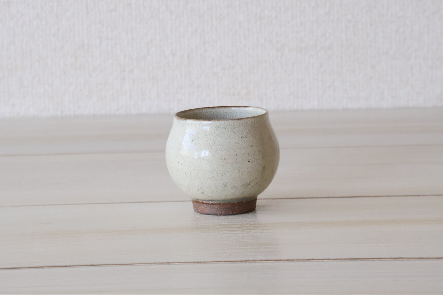 白泥丸湯呑み（淡海陶芸研究所 / 山元一真）